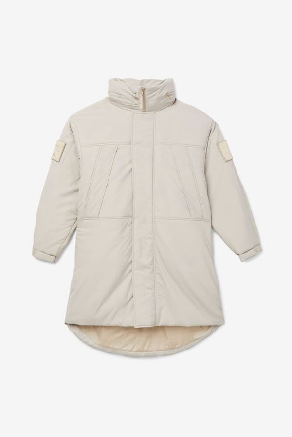 Fila Project 7 Long Puffer Men's Coats - Beige,NZ 501-3197